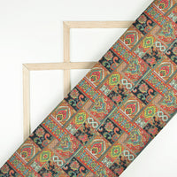 Beautiful Traditional Digital Print Moss Crepe Fabric