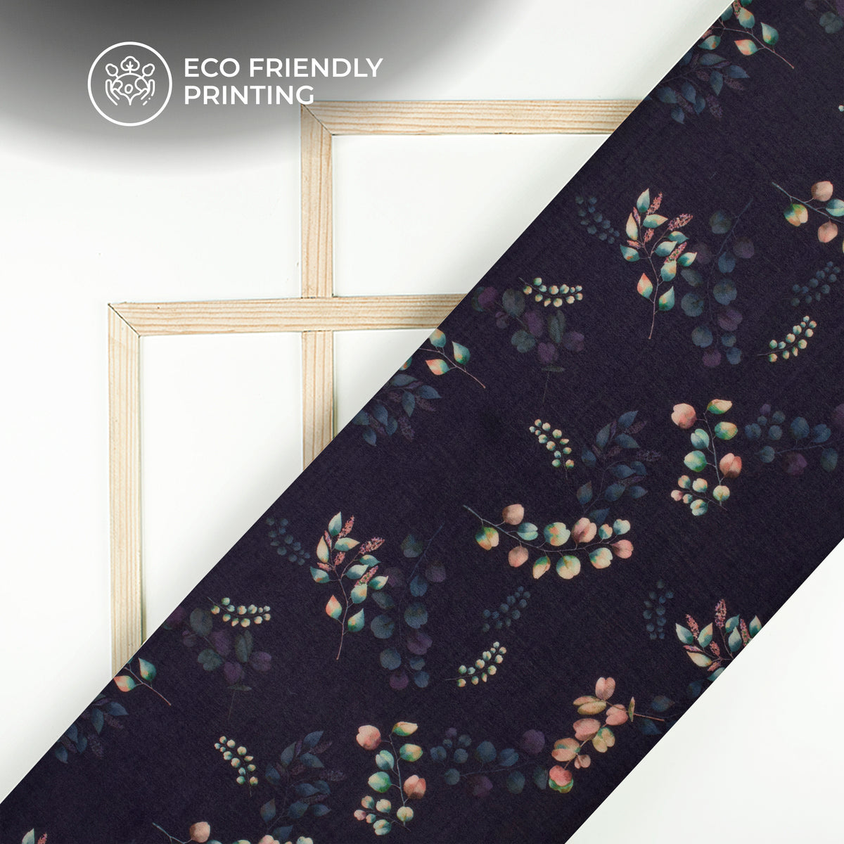 Sniffy Floral Digital Print Poly Chinnon Chiffon Fabric