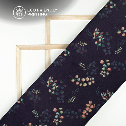 Sniffy Floral Digital Print Poly Chinnon Chiffon Fabric