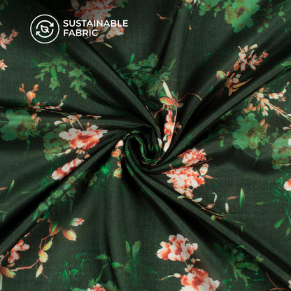 Forever Floral Digital Print Poly Chinnon Chiffon Fabric
