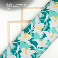 Attractive Floral Digital Print Butter Crepe Fabric