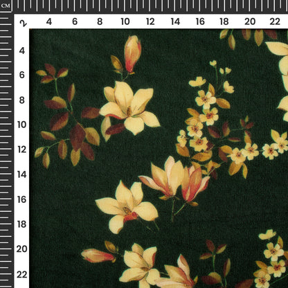 Attactive Floral Digital Print Viscose Chinnon Chiffon Fabric