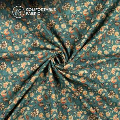 Trendy Floral Digital Print Cotton Cambric Fabric