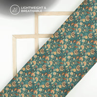 Trendy Floral Digital Print Cotton Cambric Fabric