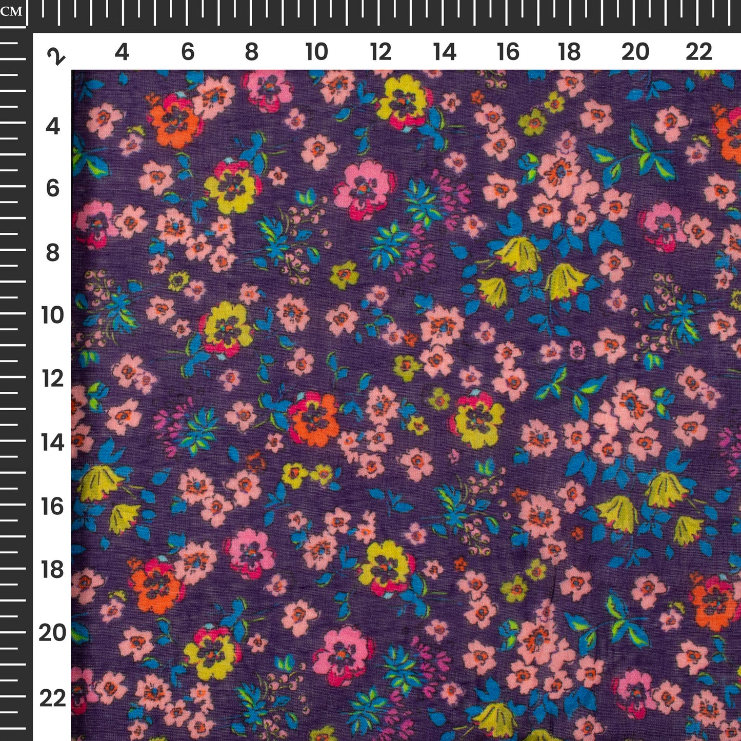Beautiful Floral Digital Print Pure Cotton Mulmul Fabric