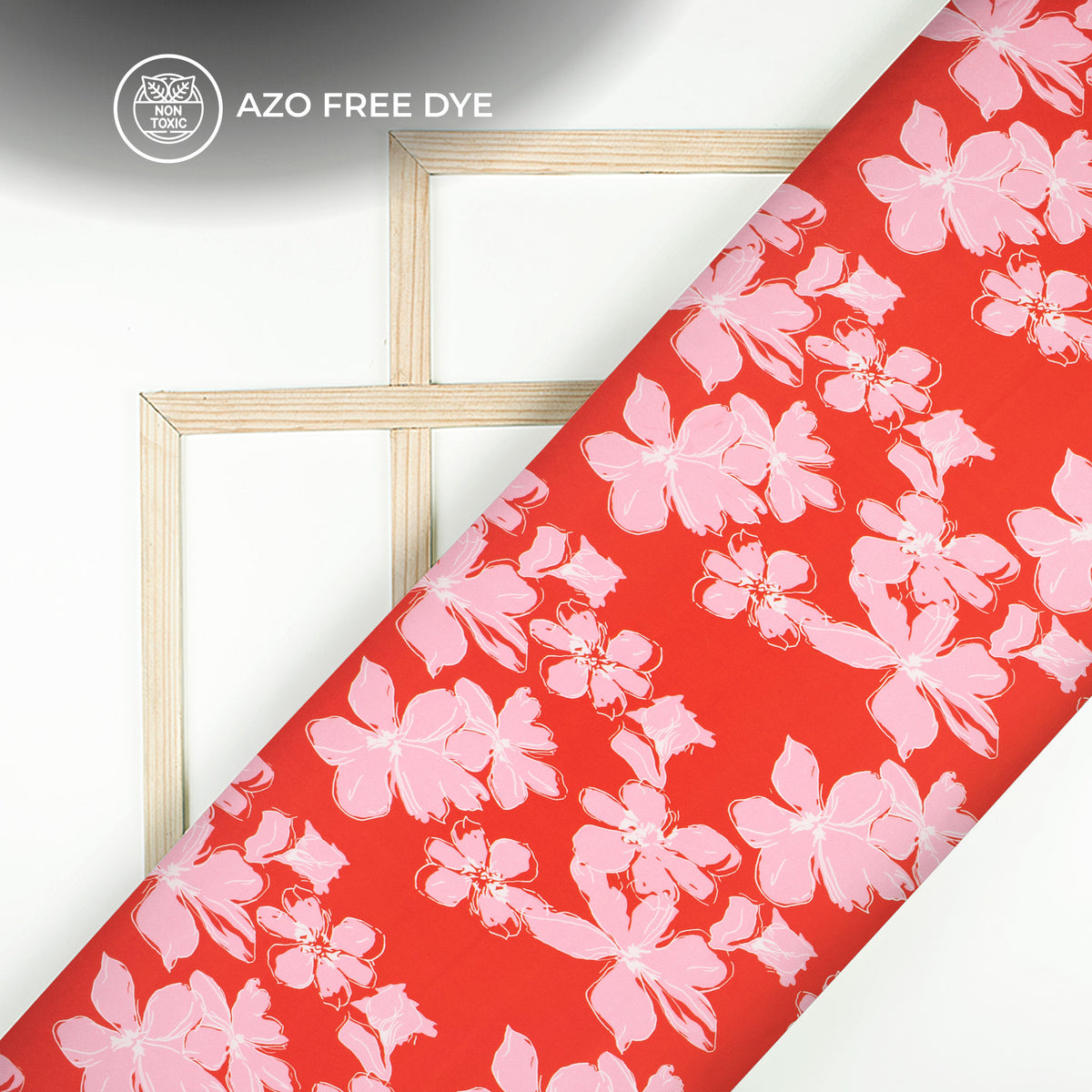 Exclusive Floral Digital Print Crepe Silk Fabric