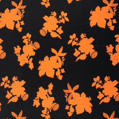 Engaging Floral Digital Print Crepe Silk Fabric