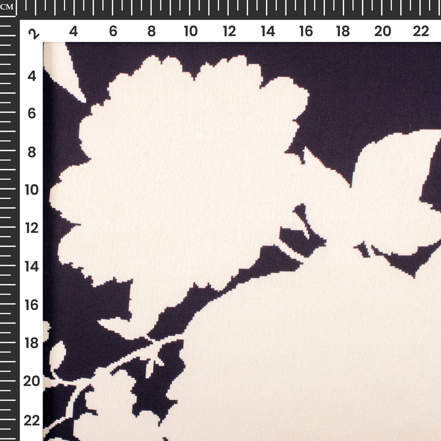 Beautiful Floral Digital Print Japan Satin Fabric