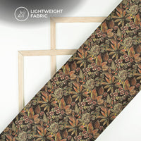 Vintage Floral Digital Print Kota Doria Fabric