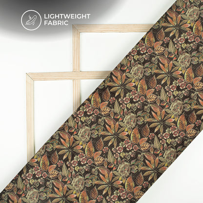 Vintage Floral Digital Print Kota Doria Fabric