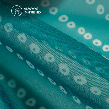Traditional Bandhanii Digital Print Matt Organza Fabric