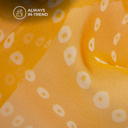 Traditional Bandhanii Digital Print Matt Organza Fabric