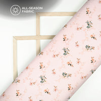 Lovely Floral Digital Print Moss Georgette Fabric(Width 56 Inches)