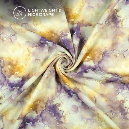Exclusive Tye And Dye Digital Print Moss Georgette Fabric(Width 56 Inches)