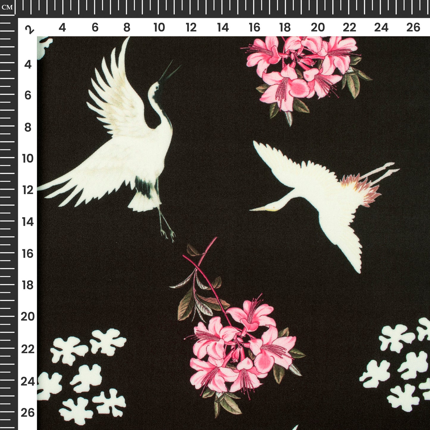 Attractive Bird Digital Print Lycra Fabric (Width 58 Inches)