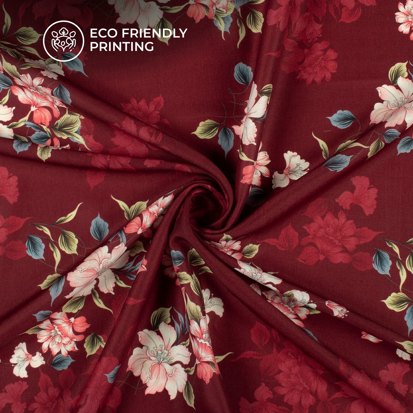Exclusive Floral Digital Print Muslin Fabric