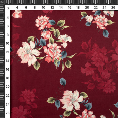Exclusive Floral Digital Print Muslin Fabric