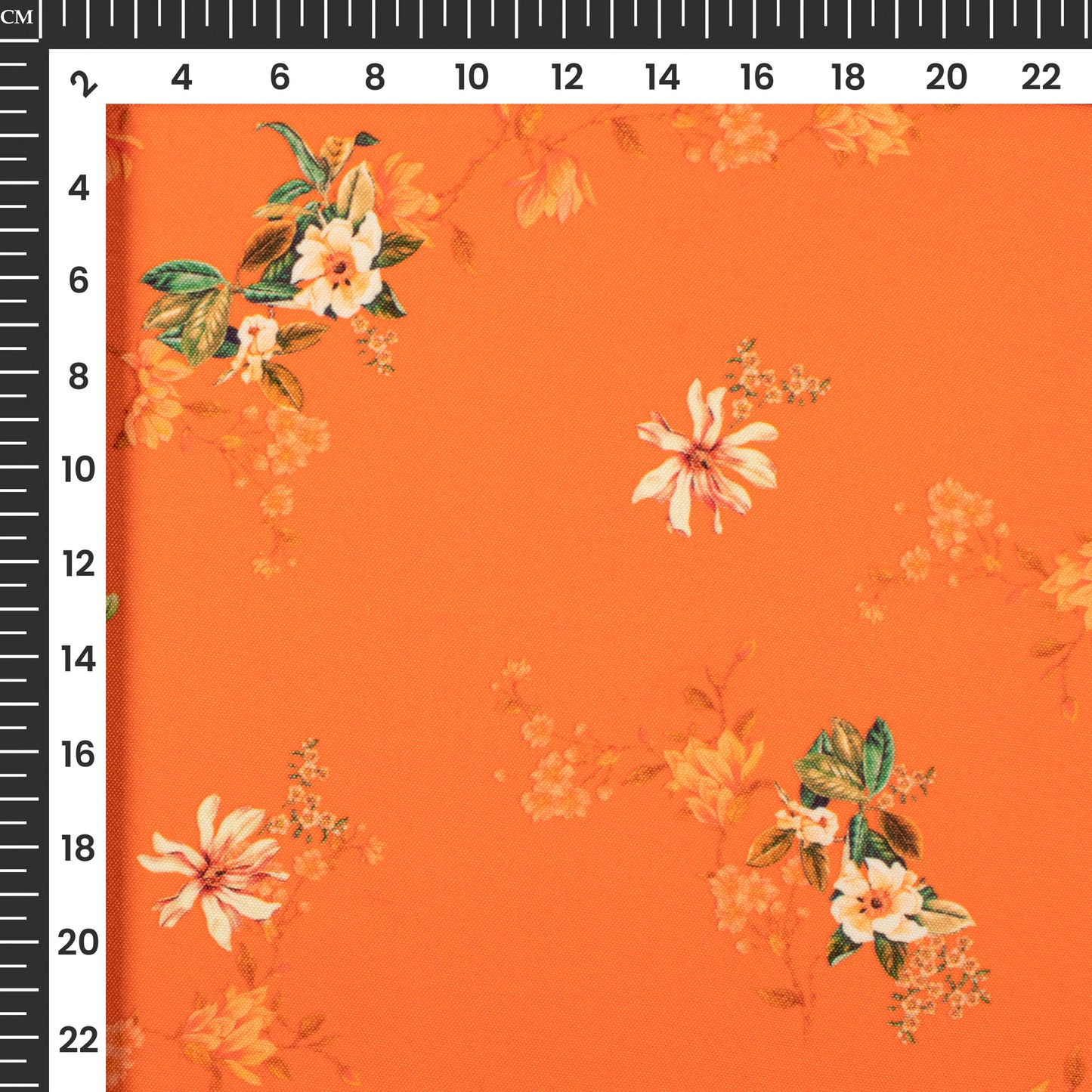 Trendy Floral Pattern Digital Print Rayon Fabric