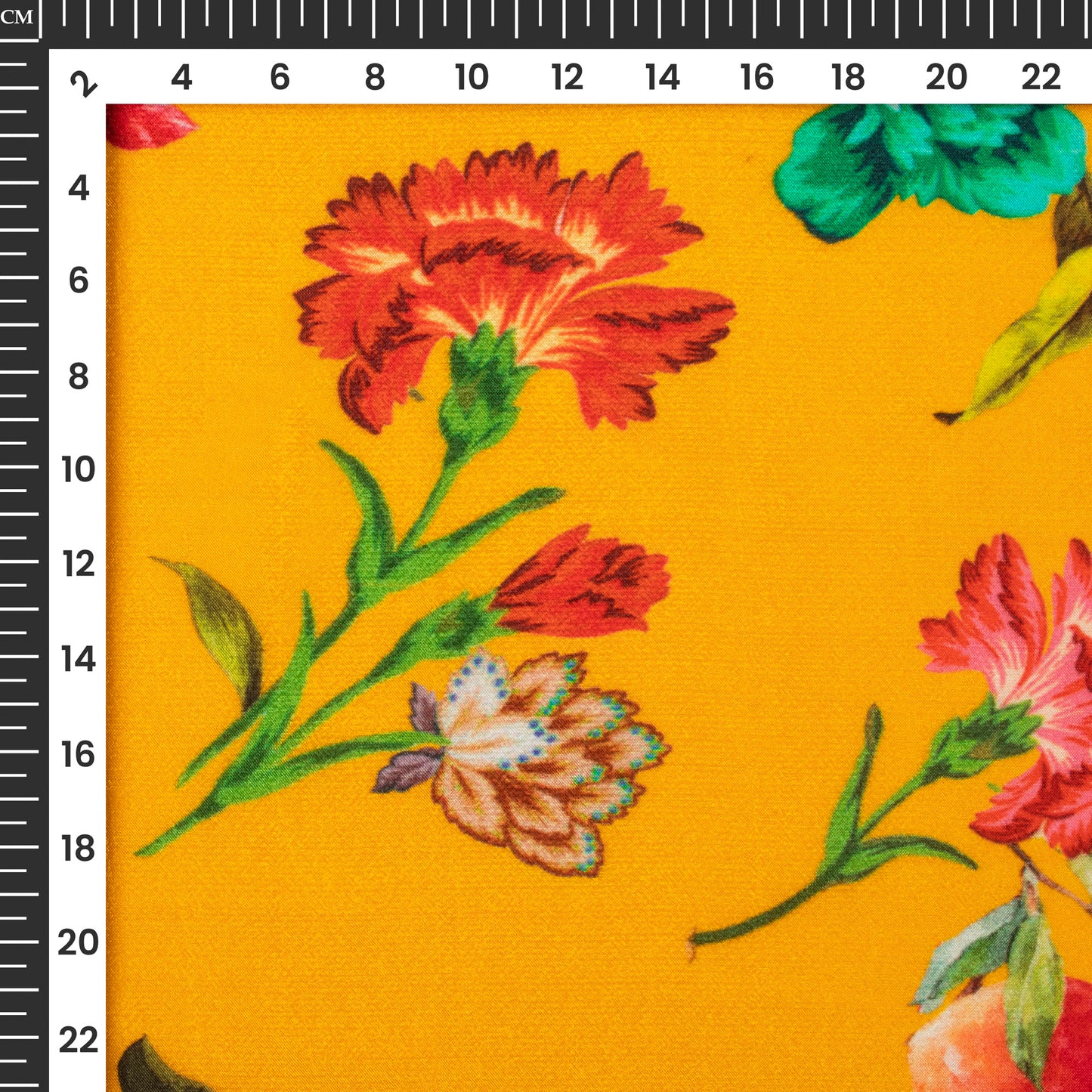 Dazzling Floral Digital Print Viscose Uppada Silk Fabric
