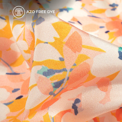 Floral Digital Print Crepe Silk Fabric