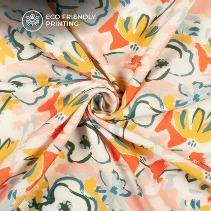 Bestselling Floral Digital Print Muslin Fabric