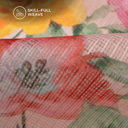 Exclusive Edition Digital Print Kota Doria Fabric
