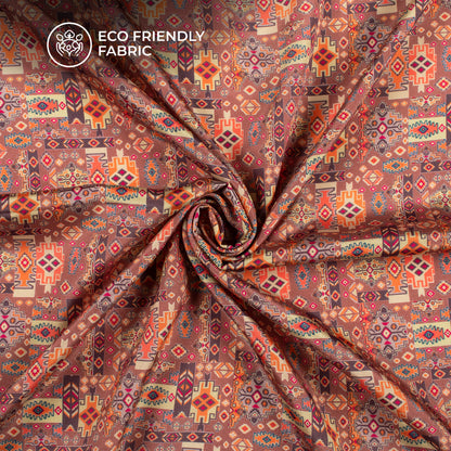 Trending Ethnic Digital Print Crepe Silk Fabric
