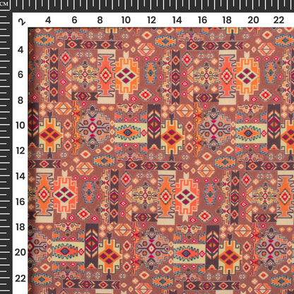 Trending Ethnic Digital Print Crepe Silk Fabric