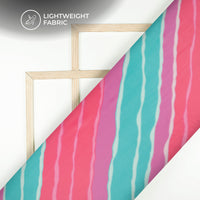 Leheriya Digital Print Organza Satin Fabric