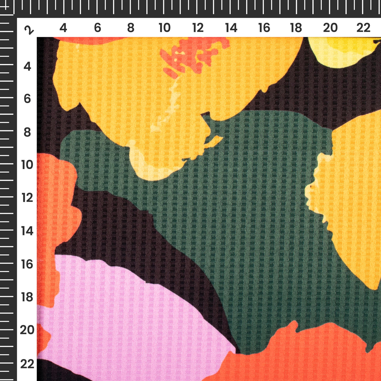 Multi-Color And Yellow Quriky Pattern Digital Print Sherwani Fabric