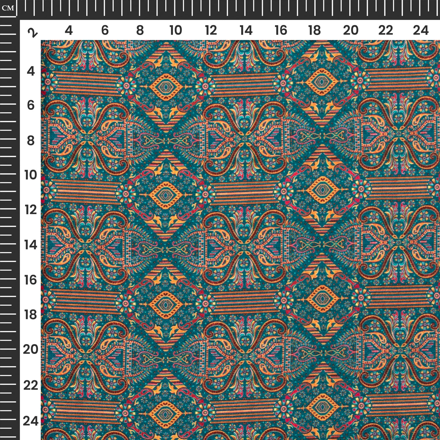 Ethnic Digital Print Crepe Silk Fabric