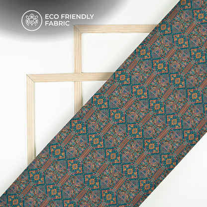 Ethnic Digital Print Crepe Silk Fabric