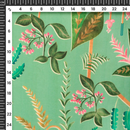 Vintage Floral Digital Print Georgette Fabric