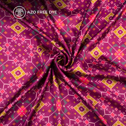 Exclusive Patolaa Digital Print Japan Satin Fabric