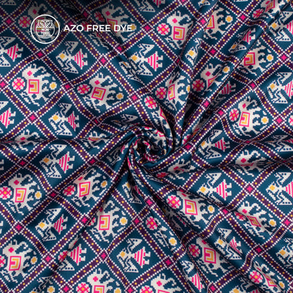 Exclusive Patolaa Digital Print Japan Satin Fabric