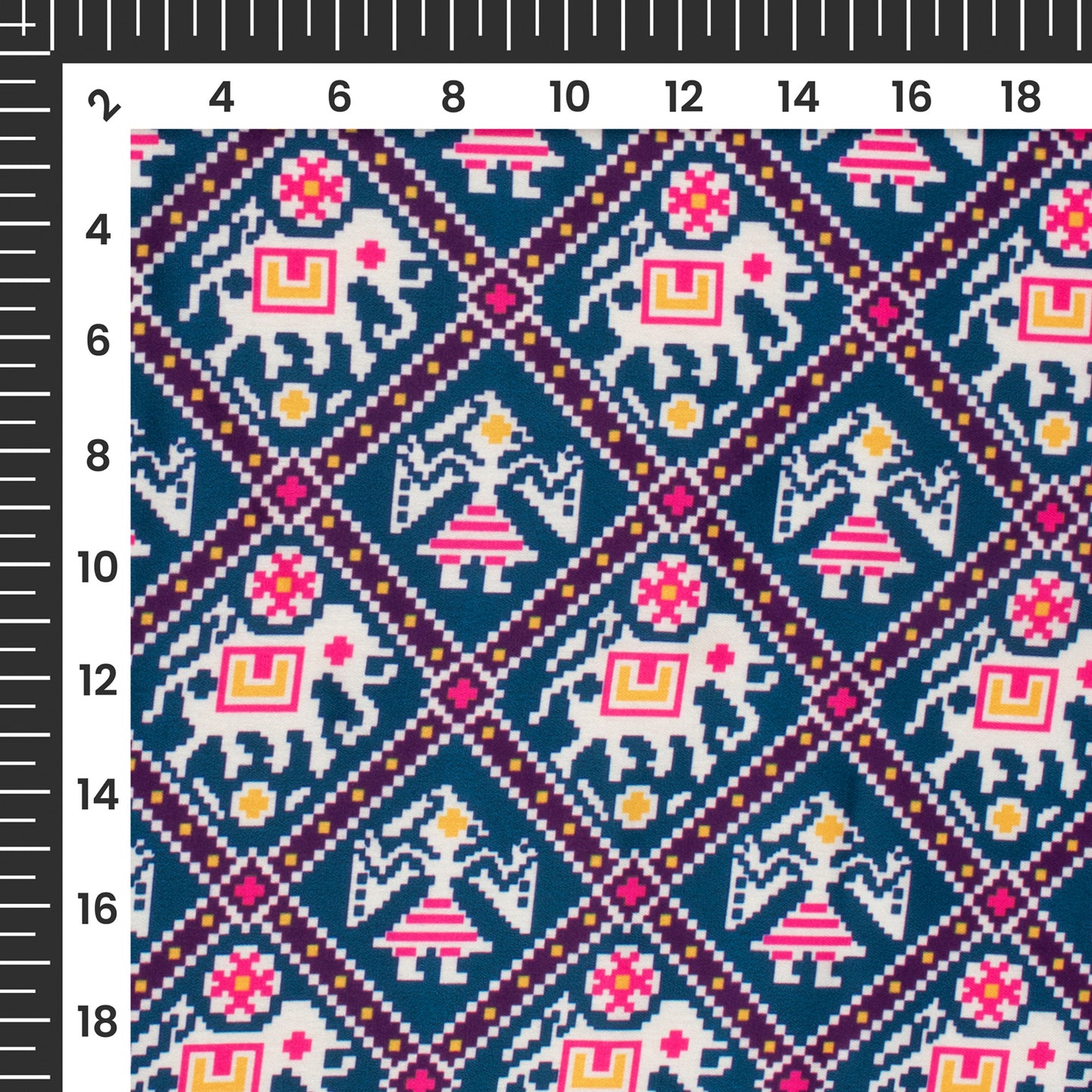 Exclusive Patola Digital Print Japan Satin Fabric