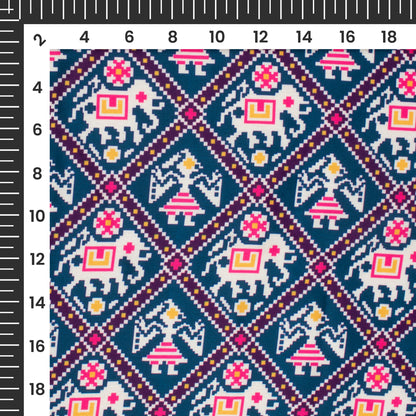 Exclusive Patolaa Digital Print Japan Satin Fabric