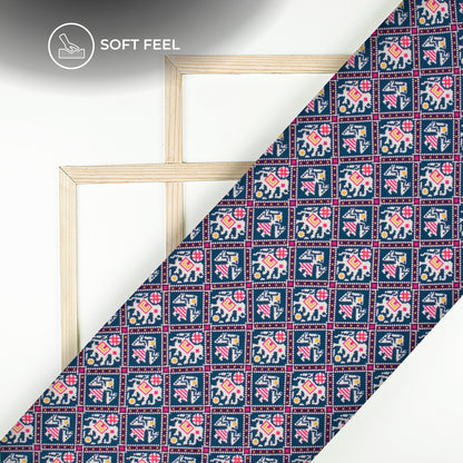 Exclusive Patolaa Digital Print Japan Satin Fabric