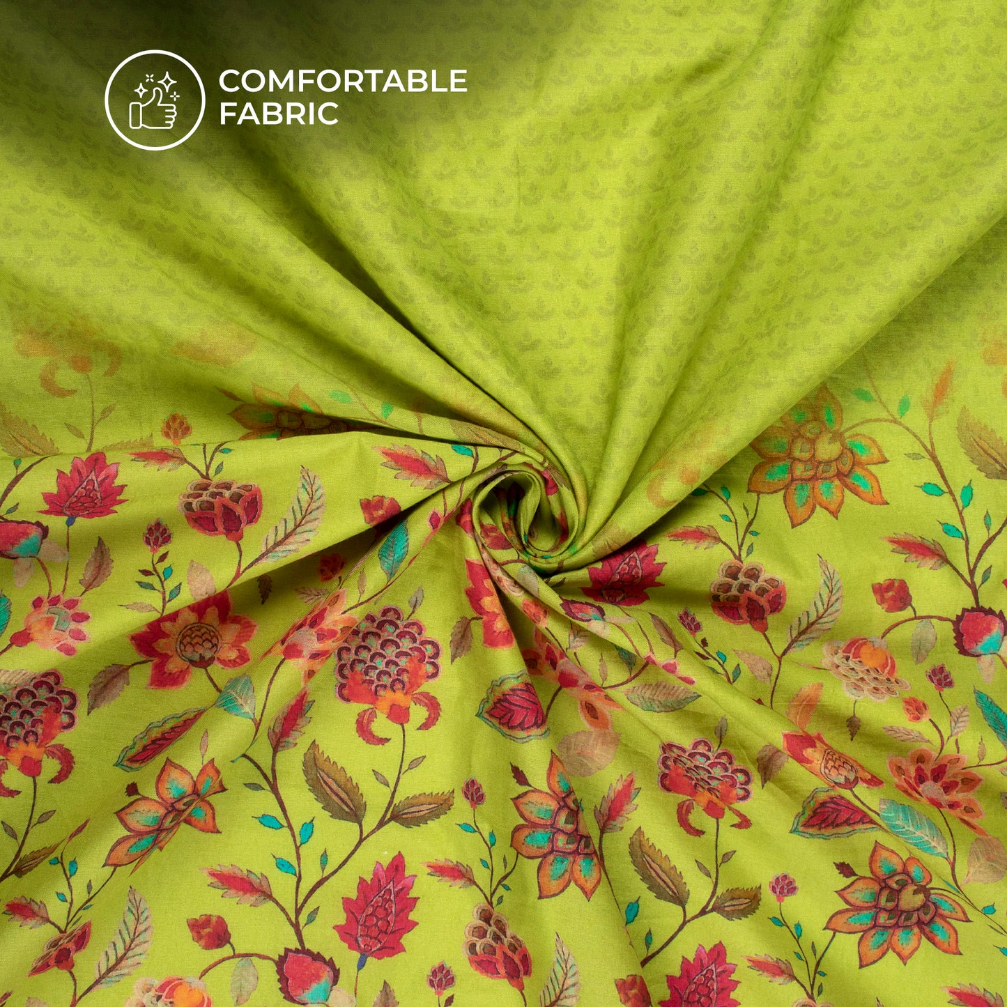 Exclusive Daman Floral Digital Print Cotton Cambric Fabric