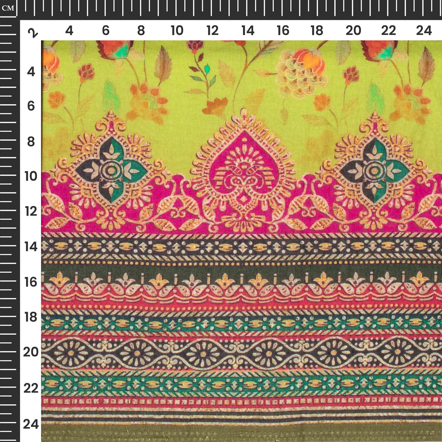 Exclusive Daman Floral Digital Print Cotton Cambric Fabric