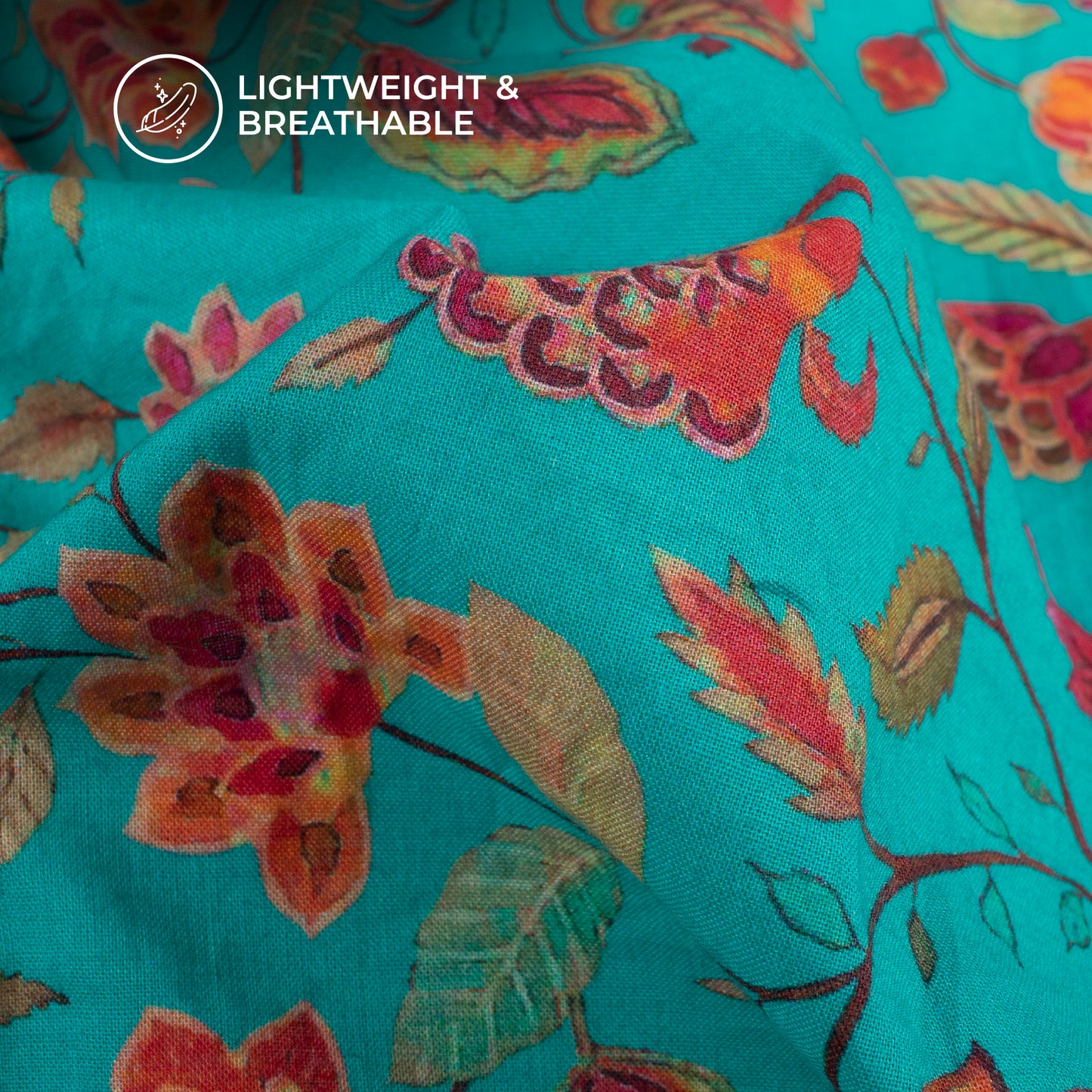 Exclusive Daman Floral Digital Print Cotton Cambric Fabric