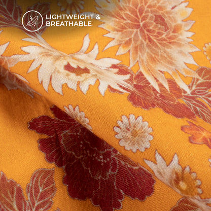 Seamless Floral Digital Print Cotton Cambric Fabric
