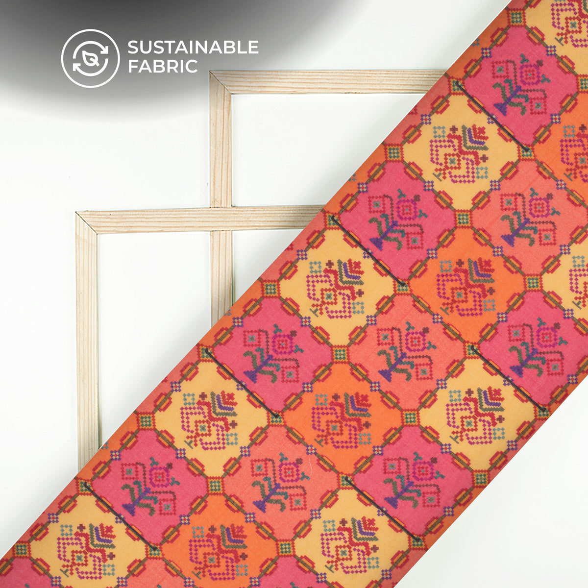 Patolaa Digital Print Pure Cotton Mulmul Fabric