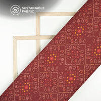 Bestselling Bandhanii Digital Print Pure Cotton Mulmul Fabric