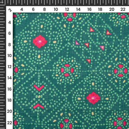 Lovely Bandhanii Digital Print Pure Cotton Mulmul Fabric