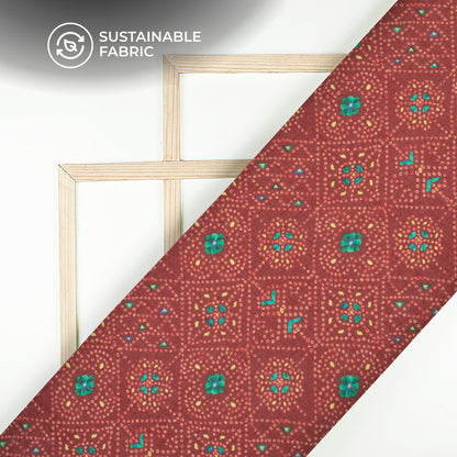 Lovely Bandhanii Digital Print Pure Cotton Mulmul Fabric