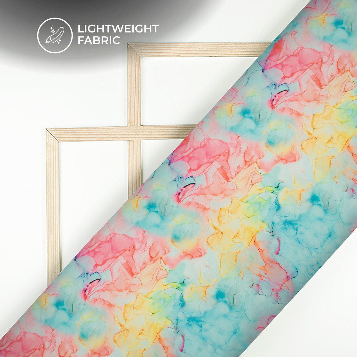 Best Tie And Dye Digital Print Premium Liquid Organza Fabric