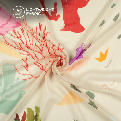 Beautiful Digital Print Pure Georgette Fabric