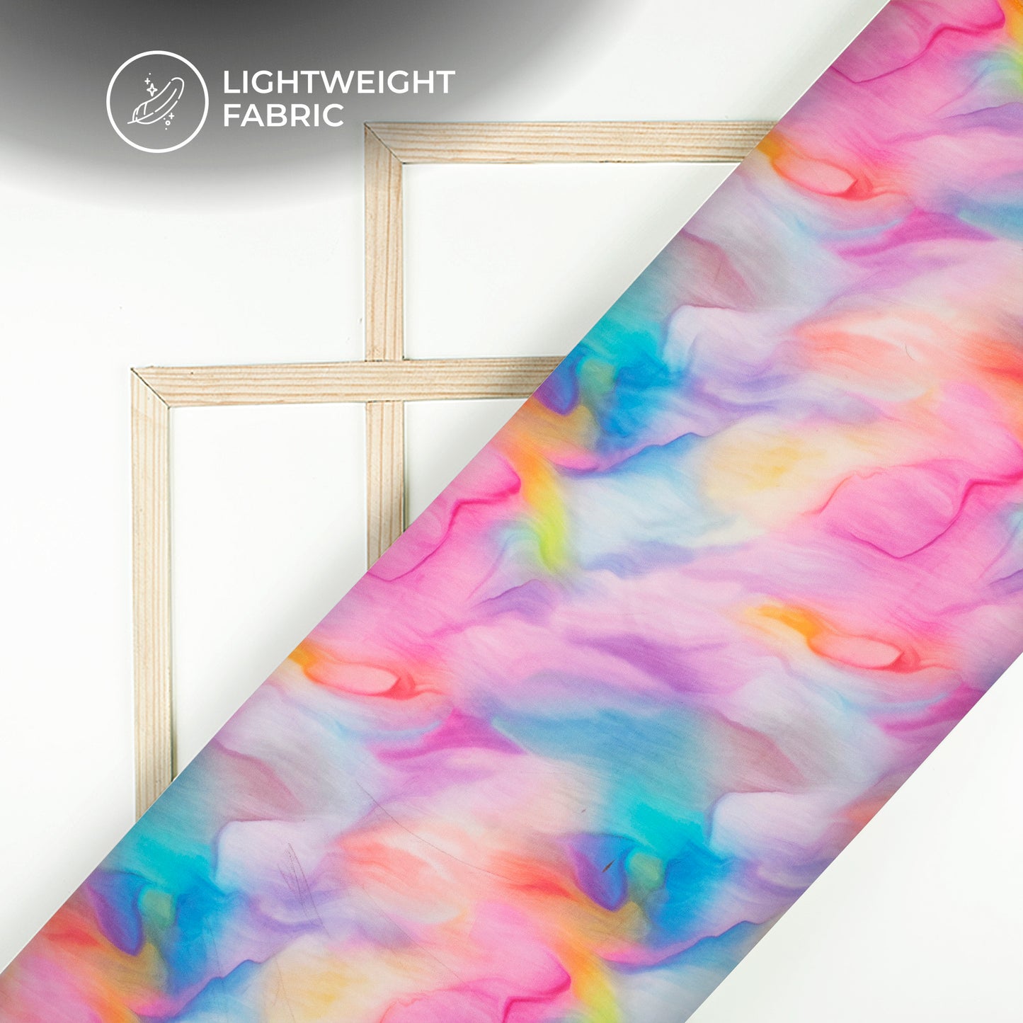 Beautiful Tie Dye Digital Print Premium Pure Organza Fabric