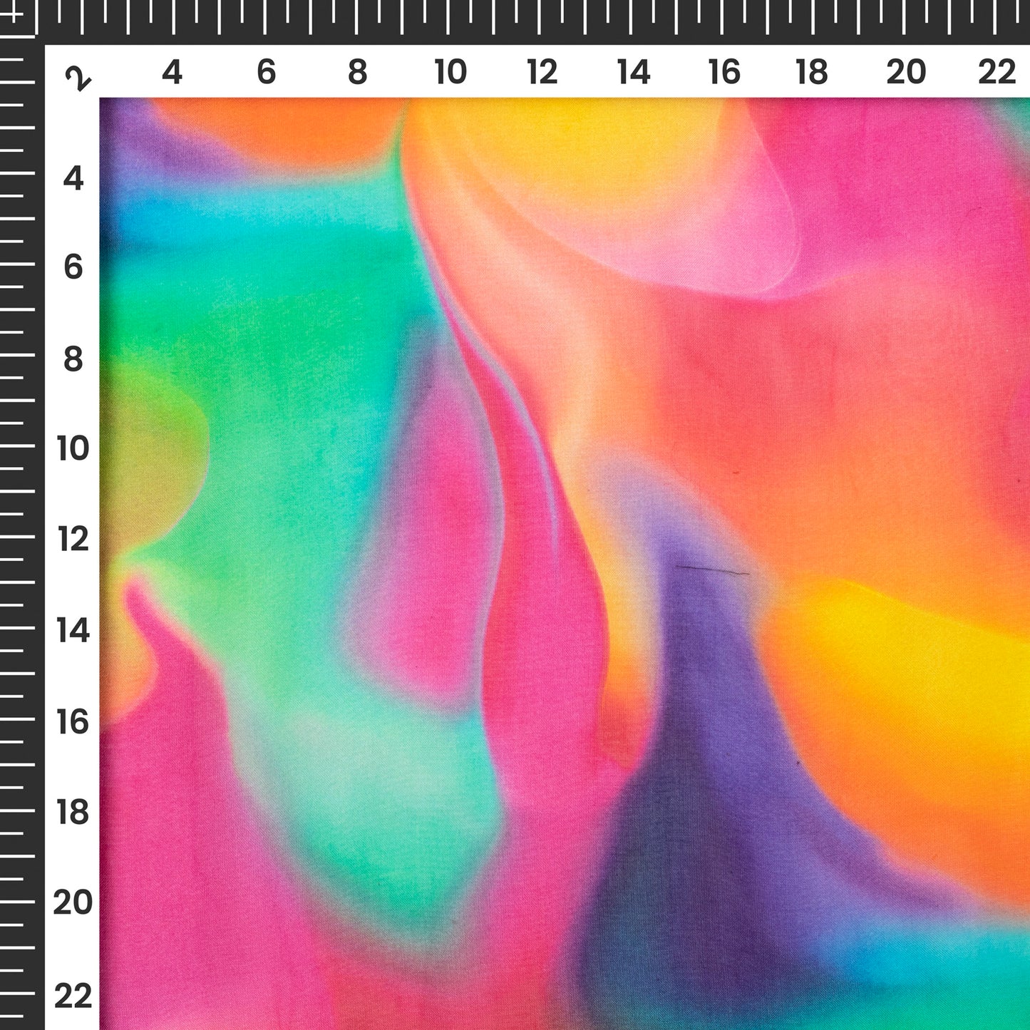 Stylish Tie Dye Digital Print Premium Pure Organza Fabric